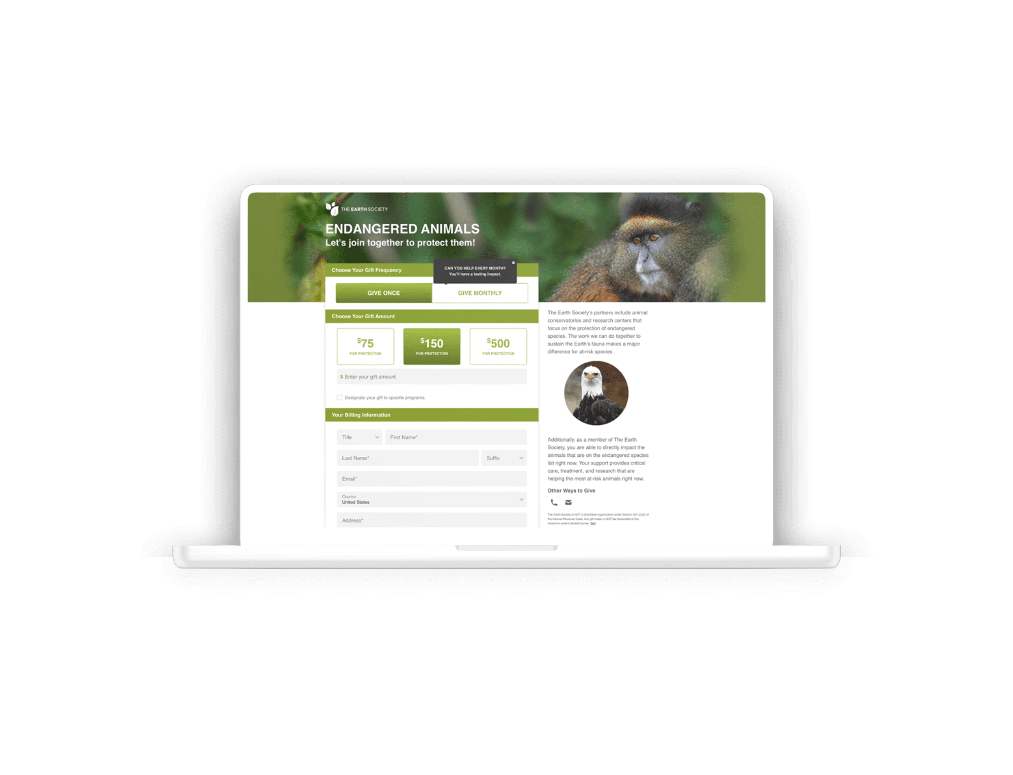 donation platform website
