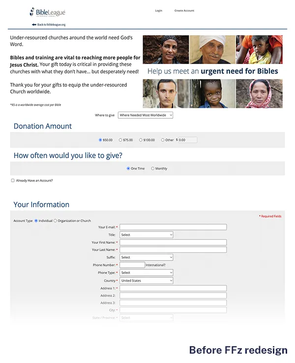 Old Donation Form Bible League 1x