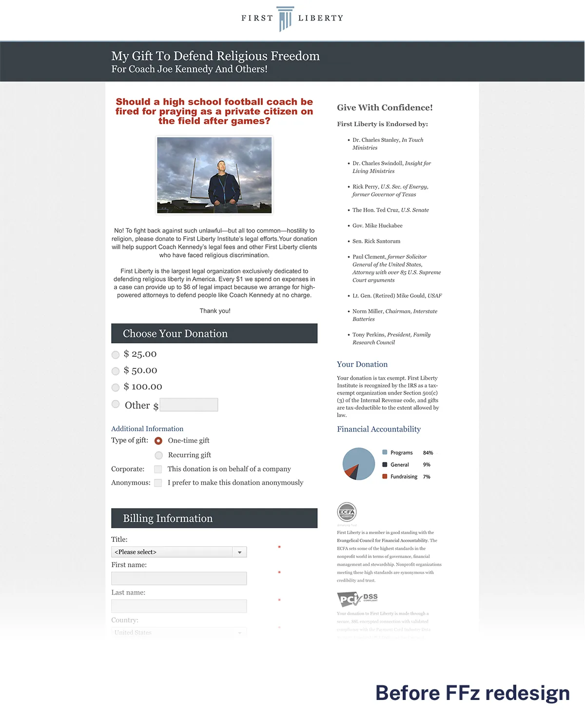 Old Donation Form First Liberty 2x