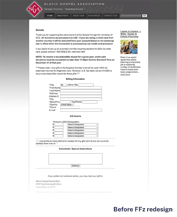 Old Donation Form Sga 1x